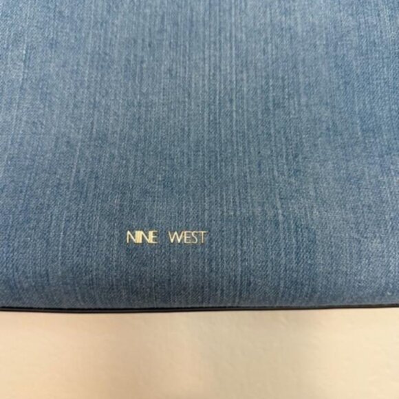 Nine West Jolene Blue Denim Tote - Picture 3 of 8